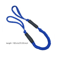 Shock Absorbing Bungee Dock Line with Loop and Slider Floating Bungee Dock Line Quick Attach Rope Water Sports for Kayakers