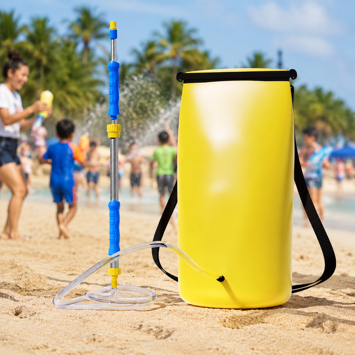 Water Gun with Backpack Tank 20L, Long Range 12-18m, 70cm Water Blaster Set for Garden Parties, Pool & Lake