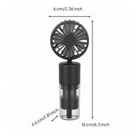 USB Rechargeable Handheld Misting Fan Compact Handheld Fan with Mist Small Cooling for Commuters, Students, Travel