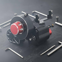 Sealed Metal Transmission CNC Machined All Metal RC Transmission High Precision Aluminum RC Gearbox for Upgrade, Rough Terrain