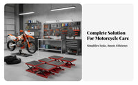 Heavy-Duty Motorcycle Lift Anti-Slip Platform Motorcycle Lift Rust Resistant Dirt Bike Repair Stand 1100 Lbs Capacity for DIY Mechanics, Workshop, Vehicle Maintenance