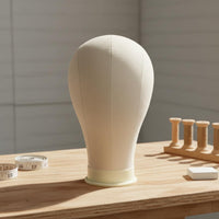 Stable Base Pinnable Hairpiece Head Multi-Purpose Canvas Block Head Display Equipment for Salon