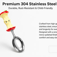 Shiny Finish Stainless Steel Dessert Spoon, Cute Design Novelty Dessert Spoon, Cartoon Topper Spoon, Mirror Polish Stainless Steel Spoon