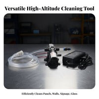 Photovoltaic Panel Cleaning Tool Lightweight Aluminum Construction Telescopic Water Fed Brush Versatile Cleaning Brush for Outdoor, Rooftops