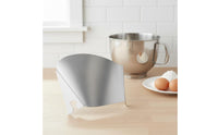 Rust-Resistant Stainless Steel Pouring Chute Dishwasher Safe Mixer Splash Guard Snap-on Design for Baking