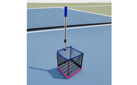 Pickleball Picker Upper Portable Pickleball Hopper Holder with Handle Basket with Telescopic Handle for Coaches