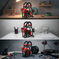 3D Printer Filament Rewinder Hand-Crank Filament Rewinder Spool Winder Manual Machine Gear-Driven for Makers, Workshop