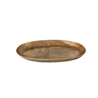 Oval Serving Tray Decorative Oval Serving Platter Elegant Aluminum Tray for Tea Service, Fruit Display
