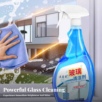 500 Ml Glass Cleaner Spray Removes Water Stains Lavatory Glass Descaler Non-Damaging Formula Mirror Cleaning Solution for Household, Home, Living Room