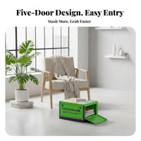 Foldable Wheeled Crate Large Capacity Rolling Storage Trunk Stackable