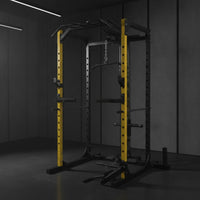 Strength Rack with Pulley System Heavy-Duty Home Gym Rack with Pulley System Adjustable Power Cage with Lat Pulldown for Fitness Enthusiasts