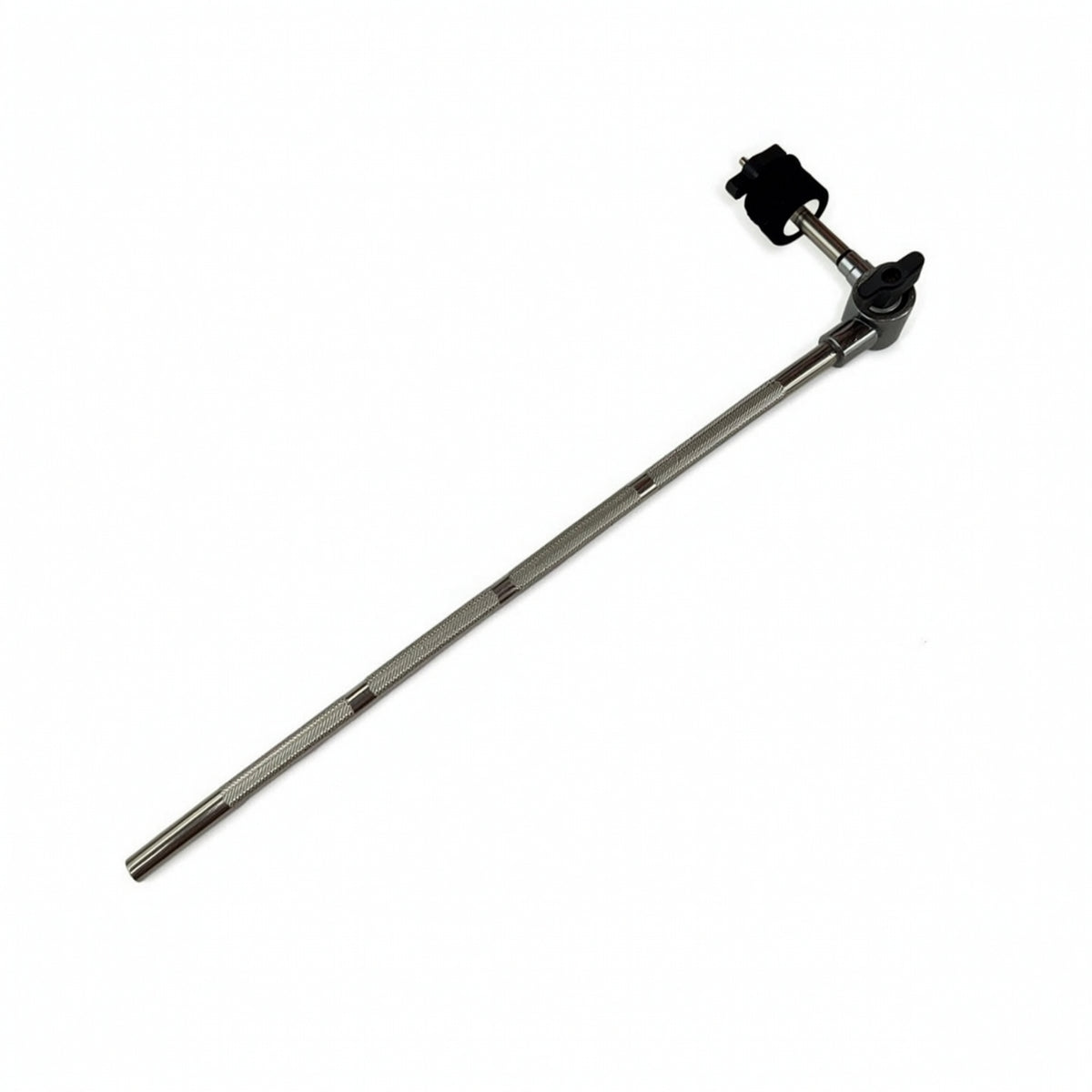 Chrome-Plated Cymbal Arm with Clamp Heavy Duty Drum Extension Arm Non-Slip Cymbal Mounting Bracket Space-Saving for Home Practice