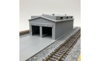 1/160 Railroad Shed DIY N Scale Train Depot Diorama Piece Miniature Rail Warehouse