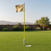 Golf Flagstick Hole Cup Combo for Putting Green Practice and Competition