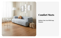 puff Sofa Nordic look and feel puff Couch Modern stylish Loveseat for Apartment Dwellers, Young Adults, Living Room, Lounge Area, Bedroom