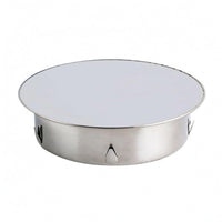 Flat Top Locking Tab Drain Cap Silver Finish Insert-Style Drain Stopper for Pipe Sealing
