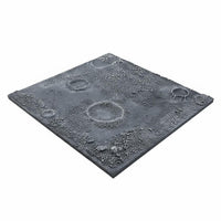 Finished Product Moon Surface Display Base Detailed Texture Cratered Terrain Model Stand for Action Figure Collectors