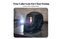 Adjustable Headgear Metalworking Helmet Heat Resistant Auto Darkening Metalworking Helmet True Color View for Metal Fabrication