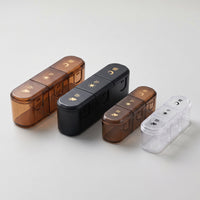 Portable 3-Compartment Pill Organizer for Travel and Daily Use, Mini Food-Grade Medicine Storage Box