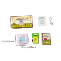 Interactive Flashcard Reader with Cards Portable Language Learning Toy Audio Bilingual Learning Toy Child-Centered for Travel