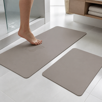 Diatomaceous Earth Soft Bath Mat Quick Dry Non-Slip Absorbent Floor Mat for Bathroom Kitchen