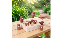 Hand-Eye Coordination Whack-Arodent Toy Motor-Skill Pounding Toy Solid-Wood Learning for Toddlers, Young Children, Home Play