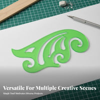 Multifunctional French Curve Ruler Multi-Function Irregular Curve Template Assorted Shapes for Designers, Architects, Drafting