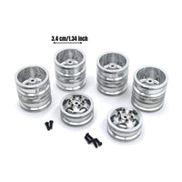 6WD RC Truck Wheel Hubs Heavy Duty Metal Wheel Hub Set Hobby Parts