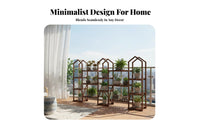 Floor-Standing Multi-Level Planter Stand Artistic Design Tree-Shaped Pot Stand Space-Saving Flower Rack Stable Construction for Gardeners, Homeowners, Apartment Dwellers, Balcony, Living Room, Bedroom, Office
