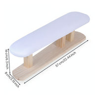 Rounded Top Wooden Ironing Stool Natural Wood Padded Ironing Stool