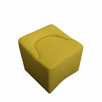 Nordic design Sculptural Cube Stool plush fabric Upholstery Ottoman adaptable Footstool Low Maintenance for Interior Design fans, Adults, Homeowners, Living Room, Lounge Area, Bedroom, Entrypath