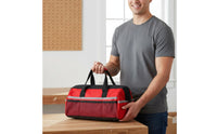 Large Capacity Multi-Pocket Tool Bag Comfortable Padded Handle Heavy Duty Tool Bag Lightweight for Electricians, Carpenters, Technicians, Workshop, Garage, Job Site