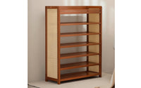 Entryway Shoe Rack Wooden Standing Shoe Rack Furniture for Hallway, Dorm Room