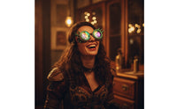 Steampunk Goggles Pointed Goggles with Spikes Mirrored Eyewear for Cosplayers, Entertainers