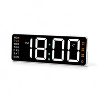 Weekday Indicator Digital Alarm Clock Battery Powered LED Alarm Clock