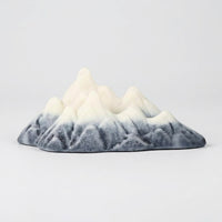 Resin Snow Mountain Easy to Clean Aquarium Mountain Decoration Fade Resistant