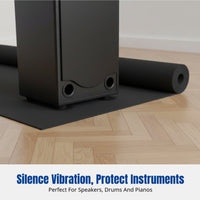 Foam Sponge Soundproof Mat, Vibration Dampening Pad for Subwoofer, Drum, Keyboard