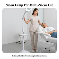 Makeup Lamp Shadow LED Enlarging Floor Lamp Stable Base Eyelash Extension Light for Beauticians, Estheticians, Medical Practice, Home Studio