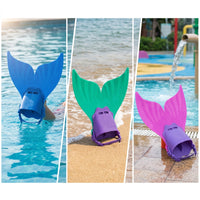 Mermaid Monofin Flexible Mermaid Tail Flipper Monofin with Adjustable Strap Soft Swim Fin with Adjustable Strap Streamlined