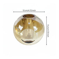 Table Vase Modern Style Round Vase Easy to Match Home Decor for Living Room, Entryway, Tabletop