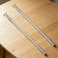 2 Pieces Easy Control Cordless Blind Hook Stick Aluminum Alloy Extendable Shade Pull Rod for High Openings