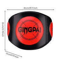 Waist Target Padded Fighting Training Target Stitched Curved Guard for Fighting Arts Trainees, Kickboxers, Strike Exercises
