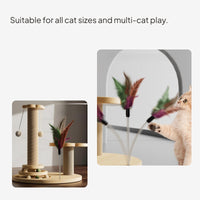 5-in-1 Cat Tree with Sisal Scratching Post and Toys