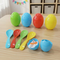 4 Pieces Balance Spoon with Egg Lightweight Egg and Spoon Balance Game Portable Toy for Field Day