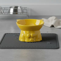 Anti-Tip Elevated Pet Bowl Easy to Clean Elevated Cat Bowl Dishwasher Safe High-Foot Pet Dish for Cats, Small Dogs