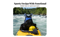Sturdy-Duty Flotation Vest Sturdy Construction Rapid Buoyancy Aid Kayaking Buoyancy Aid Quick-Adjust Buckles Waterproof Material