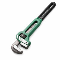 Quick-Style Adjustable Straight Pipe Wrench Heavy-Duty Pipe Wrench with Serrated Gripping Surfaces Industrial Tool Sturdy for Homeowners