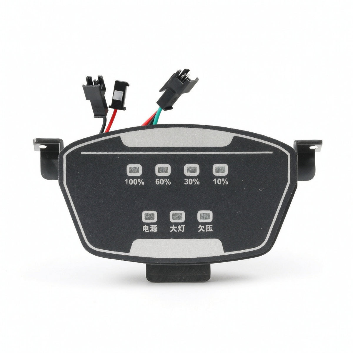 Electric Scooter Dashboard 48V-60V Scooter Instrument Panel Trapezoidal Dashboard with Transparent Shell Wired for DIY Mechanics