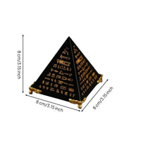 Faceted Pyramid Ornament Decorative Tetrahedral Ornament Collectible Home Decor