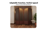 Foldable Design Multi-Panel Folding Screen Mobile 4-Panel Partition Screen Freestanding Room Divider Portable for Office Workers, Business Owners, Interior Designers, Bedroom, Restaurant, Studio Apartment